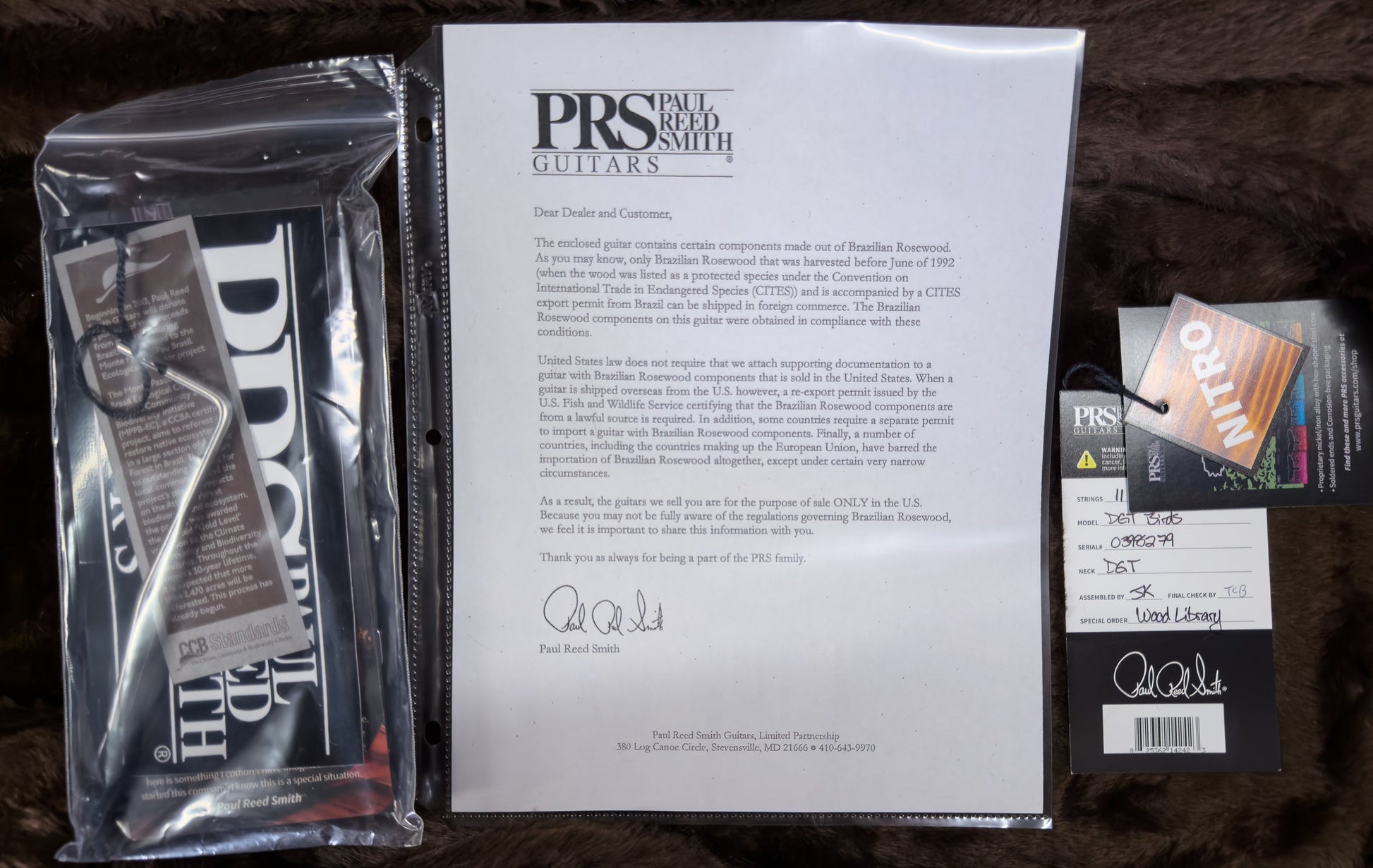 PRS Wood Library Willcutt Exclusive DGT Korina Neck Aquableux 10 Top (279)
