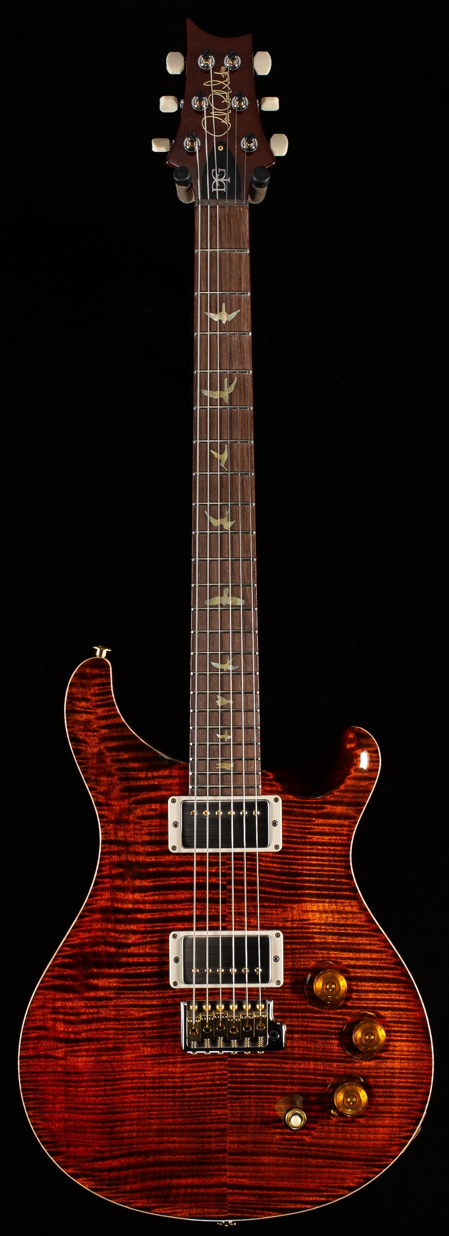PRS Wood Library Willcutt Exclusive DGT Korina Neck Orange Tiger 10 Top (280)