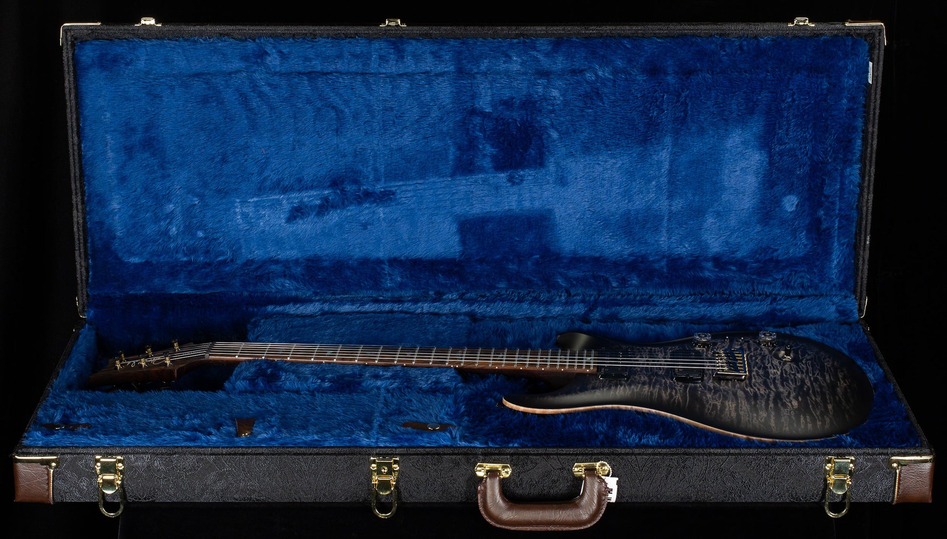 PRS Wood Library Willcutt Exclusive Custom 24-08 Rosewood Neck Charcoal Burst Quilt 10 Top Satin (628)
