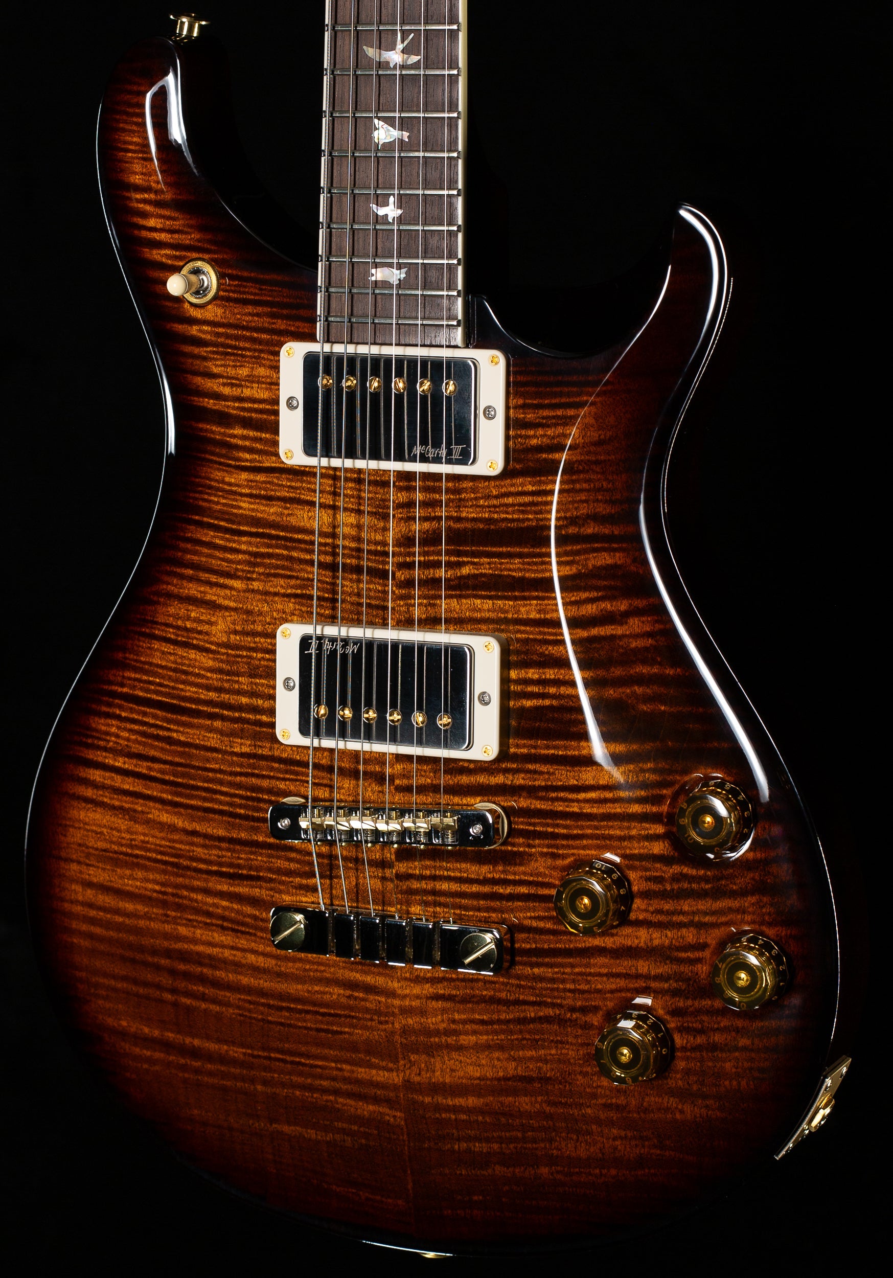 PRS McCarty 594 Black Gold Wraparound Burst 10 Top (655)