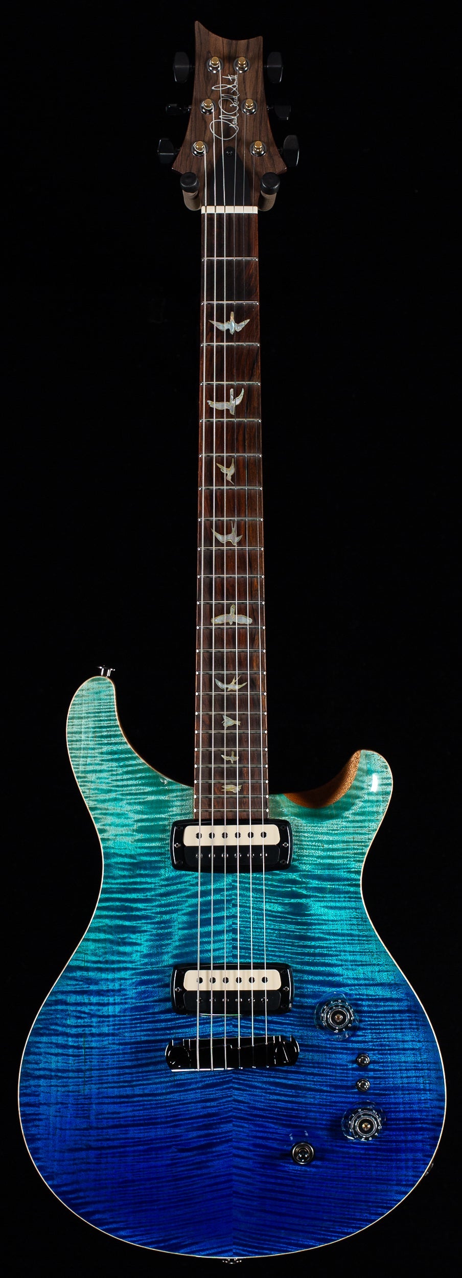 PRS Wood Library Willcutt Exclusive Paul's Guitar Blue Fade 10 Top Rosewood Neck (531)