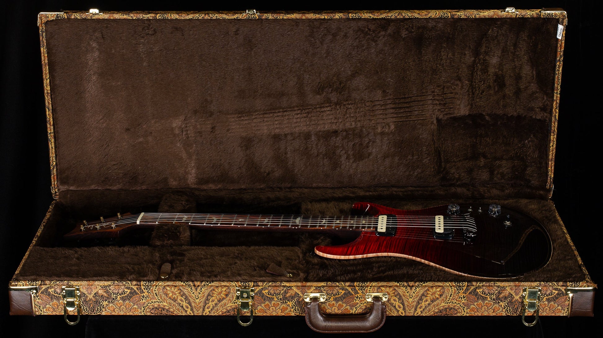 PRS Wood Library Willcutt Exclusive Paul's Guitar Fire Red to Gray Black Fade 10 Top Rosewood Neck (532)