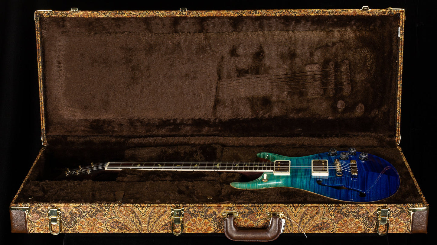 PRS Wood Library Willcutt Exclusive Semi-Hollow McCarty 594 Brazilian Rosewood Blue Fade 10 Top (561)