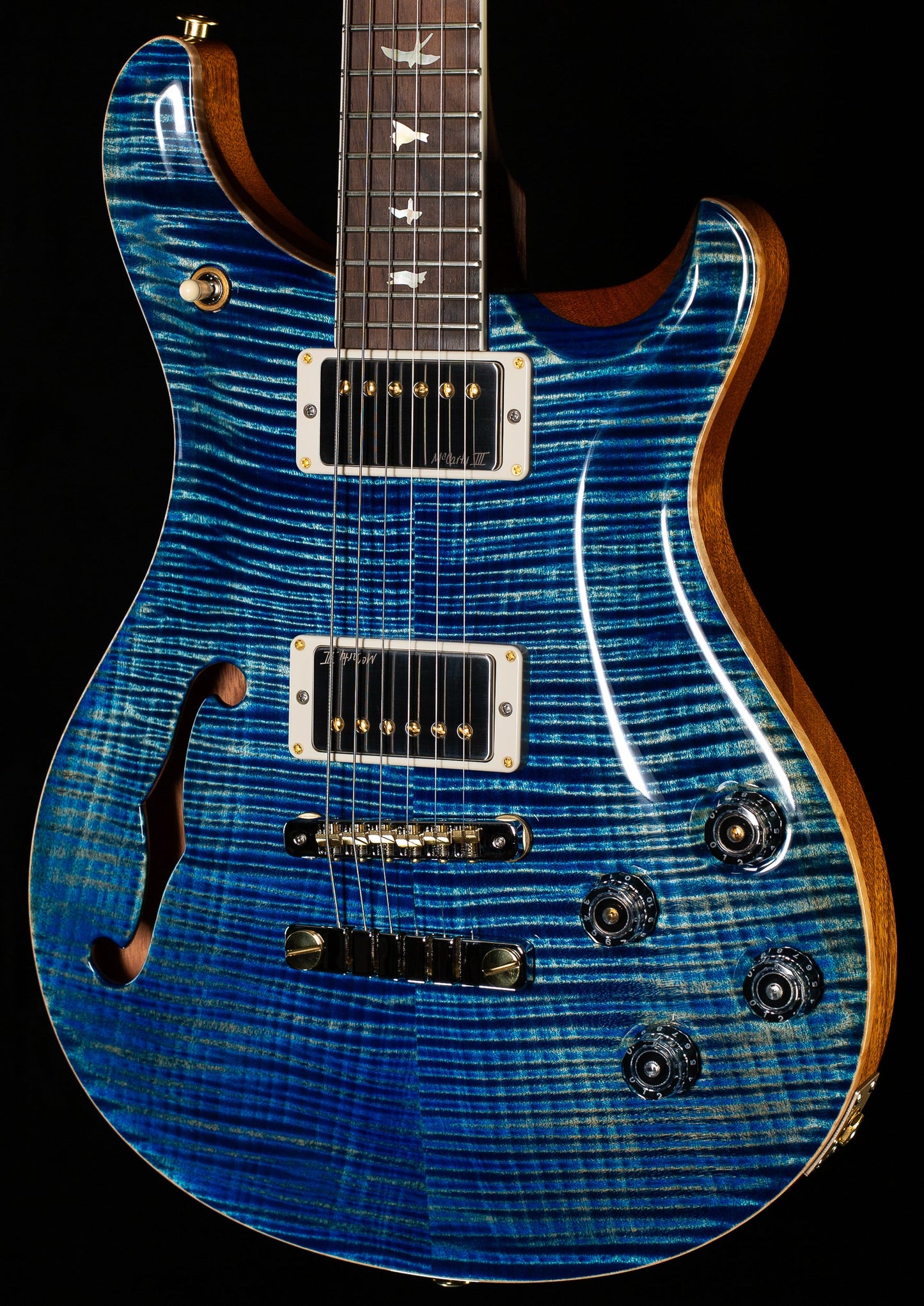 PRS Wood Library Willcutt Exclusive Semi-Hollow McCarty 594 Brazilian Rosewood River Blue 10 Top (564)
