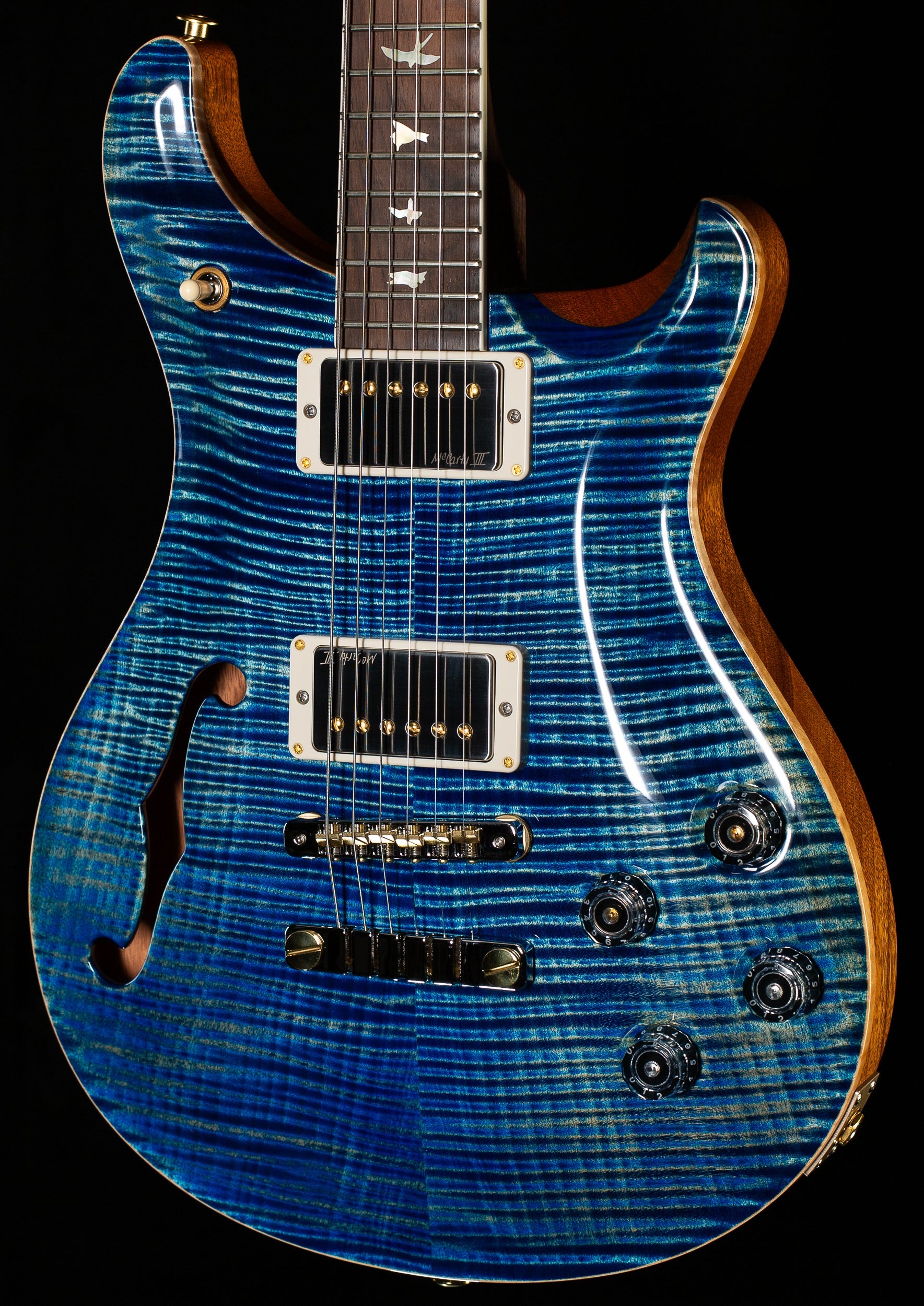 PRS Wood Library Willcutt Exclusive Semi-Hollow McCarty 594 Brazilian Rosewood River Blue 10 Top (564)