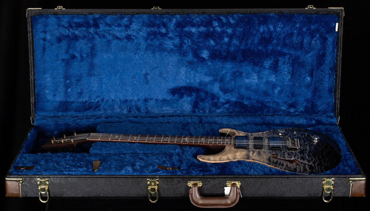 PRS Wood Library Willcutt Exclusive Special Semi-Hollow Brazilian Quilt 10 Top Grey Black Fade (520)