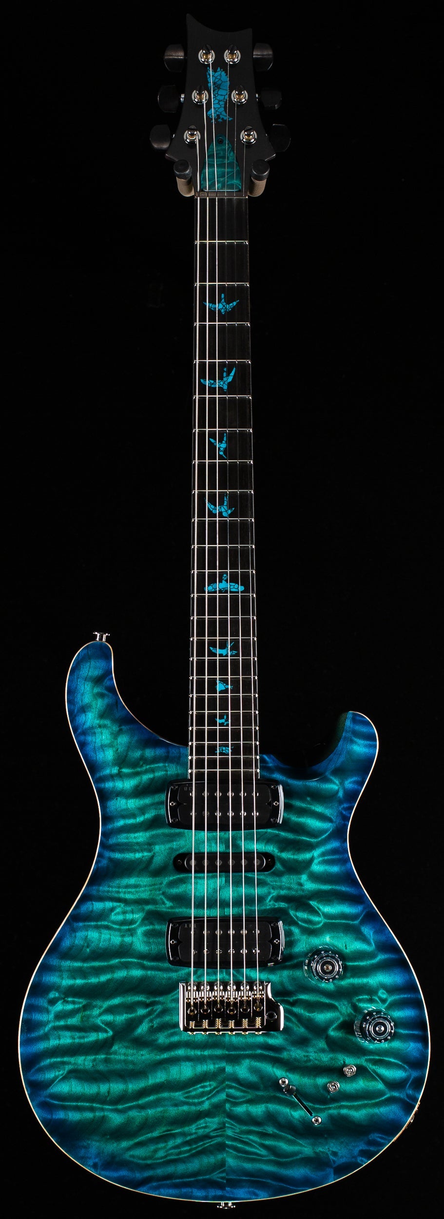 PRS Private Stock 11427 Modern Eagle V Bahamian Blue Burst (897)