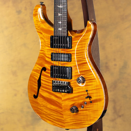 2025 PRS Wood Library Willcutt Exclusive Special Semi-Hollow Santana Yellow 10 Top