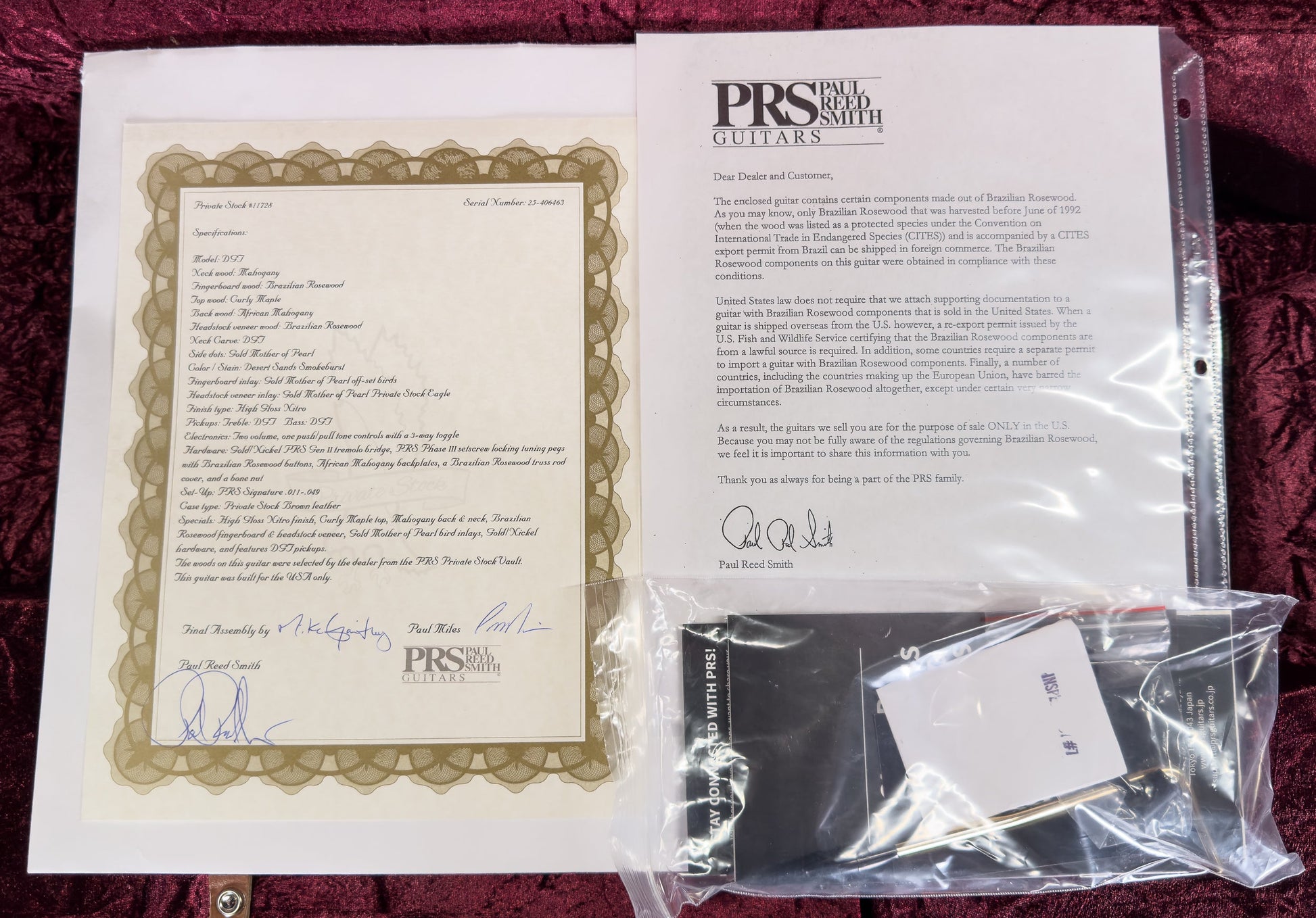 PRS Private Stock 11728 DGT Desert Sands Smokeburst (463)