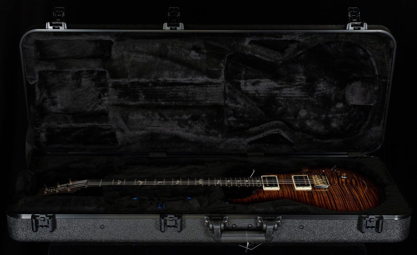 PRS Custom 24 Black Gold Wraparound Burst 10 Top (347)