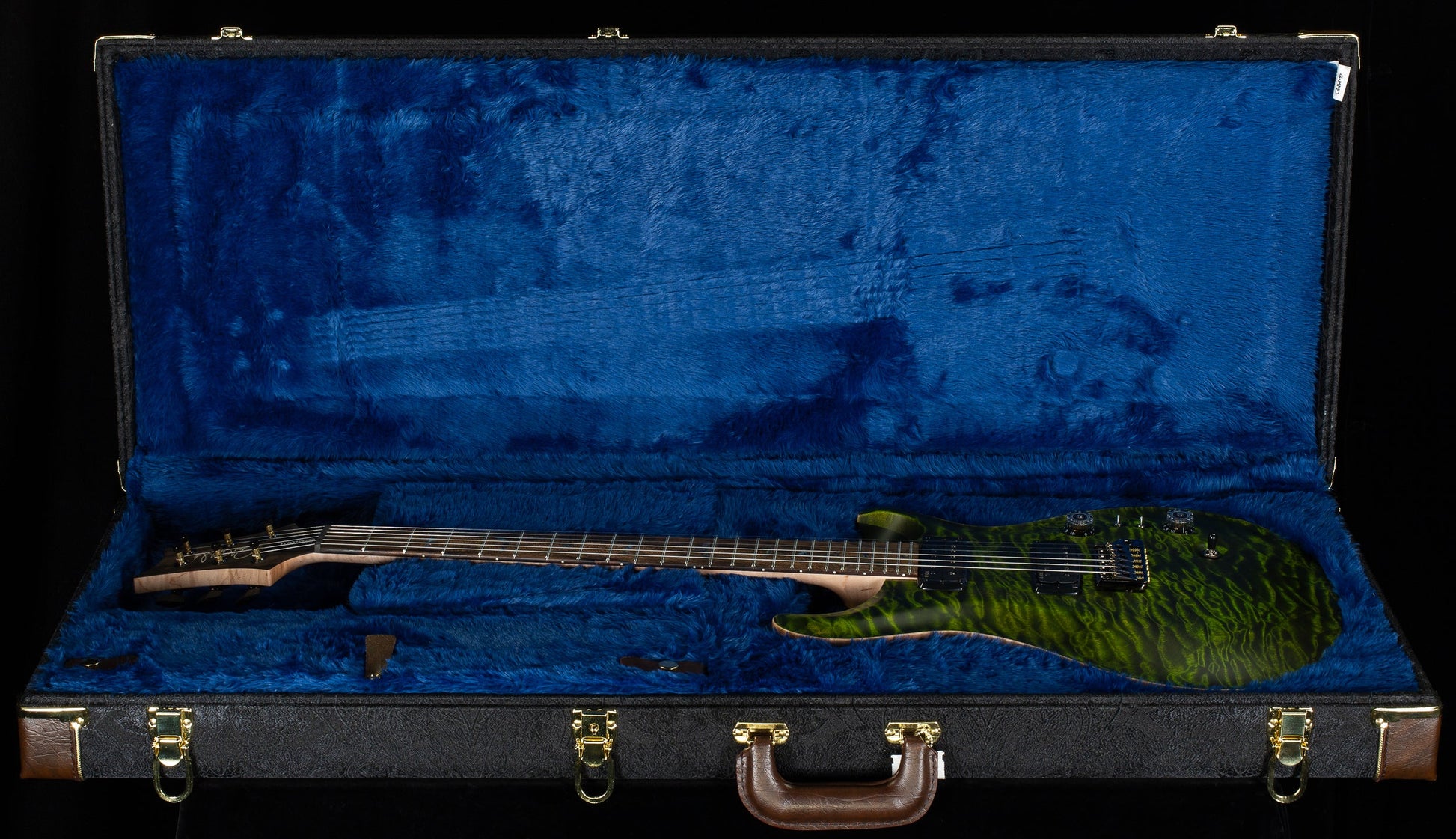 PRS Wood Library Willcutt Exclusive Satin Custom 24-08 Jade Quilt 10 Top (142)