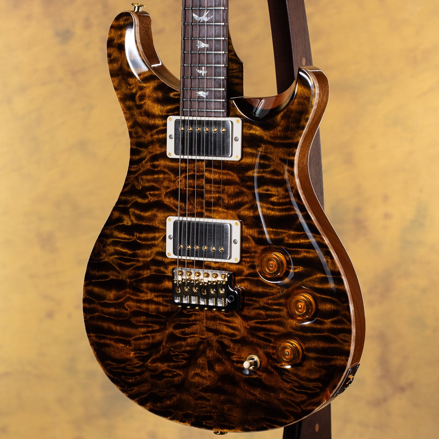 2025 PRS Wood Library DGT Quilt 10 Top Matching Flamed Maple Neck