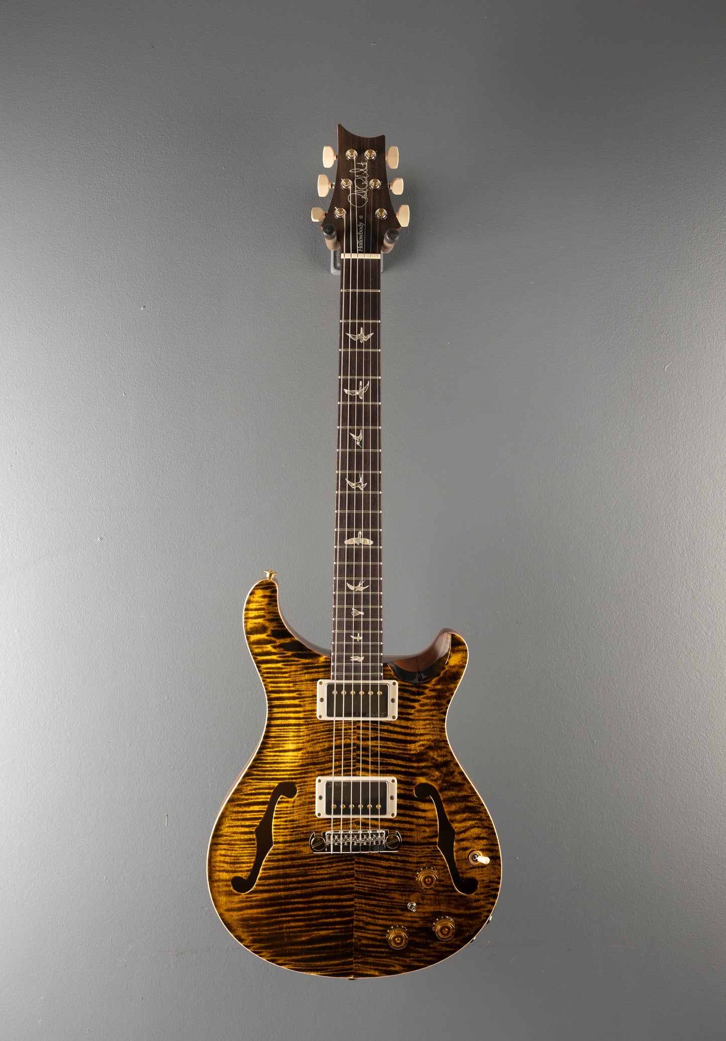 Hollowbody II Piezo 10 Top - Yellow Tiger