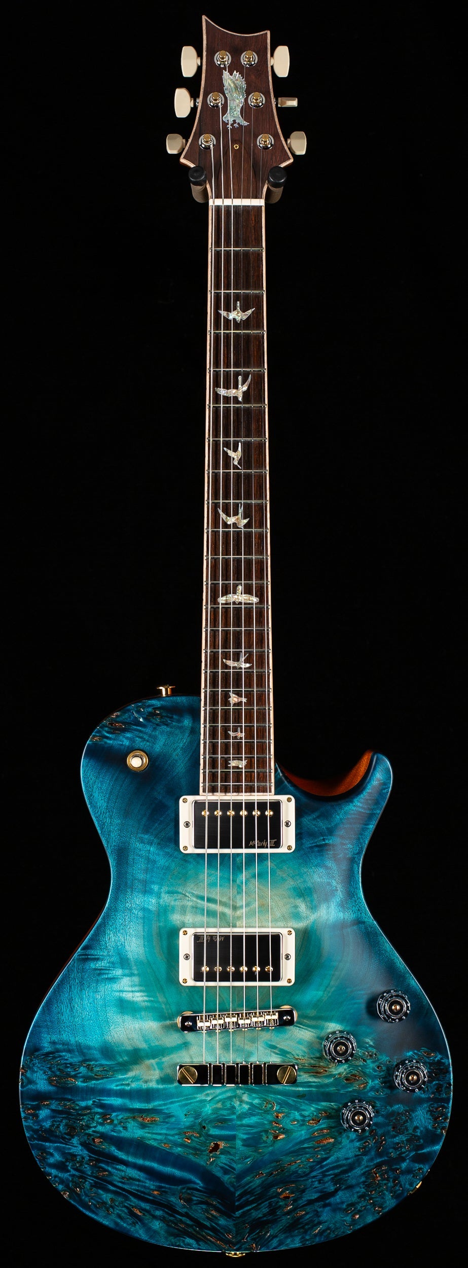 PRS Private Stock 12068 McCarty SC56 Poplar Burl Sub-Zero Glow Satin (472)