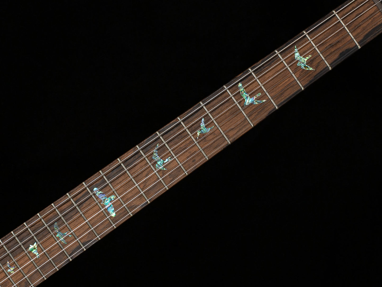PRS Wood Library Willcutt Exclusive Satin Custom 24-08 Cobalt Blue Natural Back 10 Top (876)