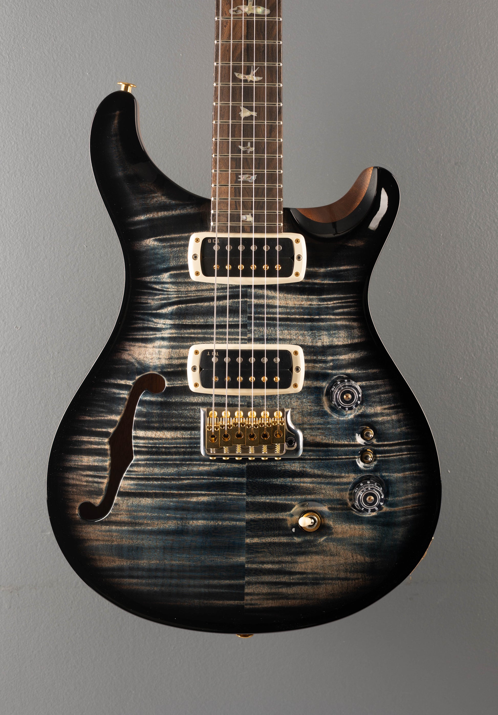 40th Anniversary Custom 24-08 Semi-Hollow Limited Edition - Faded Whale Blue Smokeburst