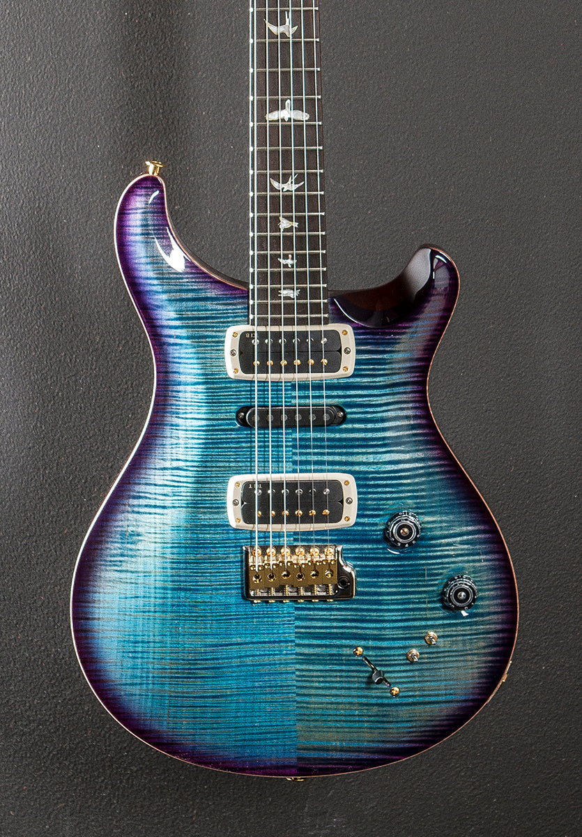 Modern Eagle V Wood Library Limited - Aquableux Purple Burst w/Brazilian