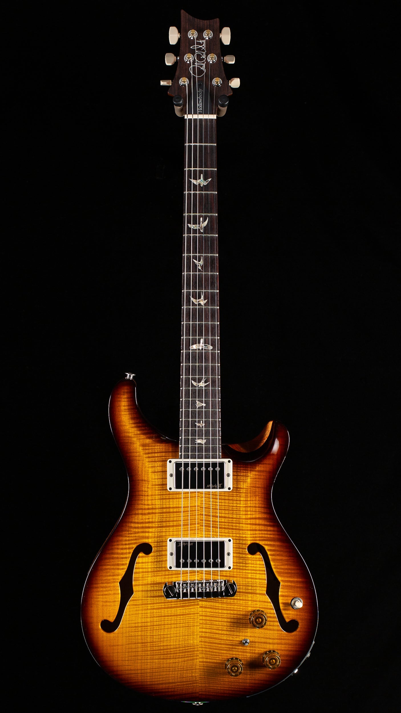 PRS Hollowbody II Piezo Sprayer's Choice "Custom Tobacco Burst" (021)