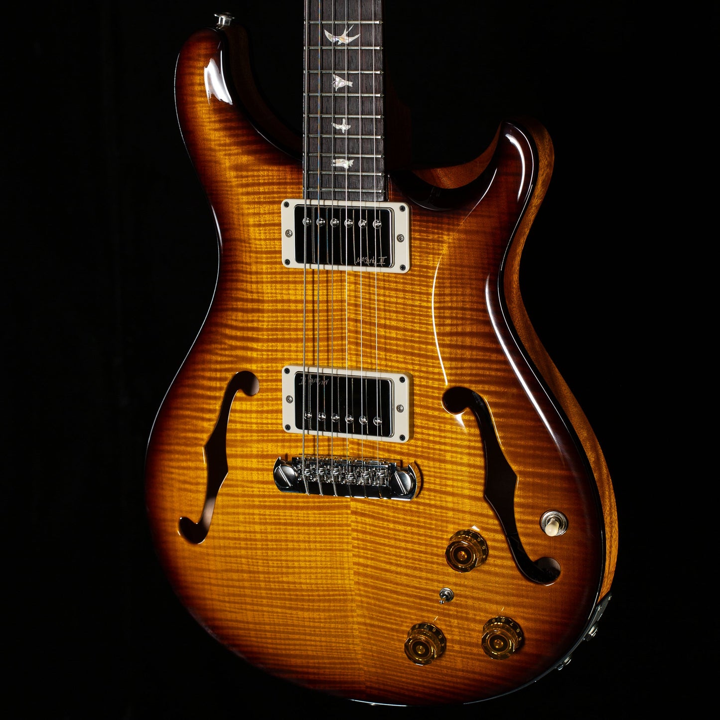 PRS Hollowbody II Piezo Sprayer's Choice "Custom Tobacco Burst" (021)