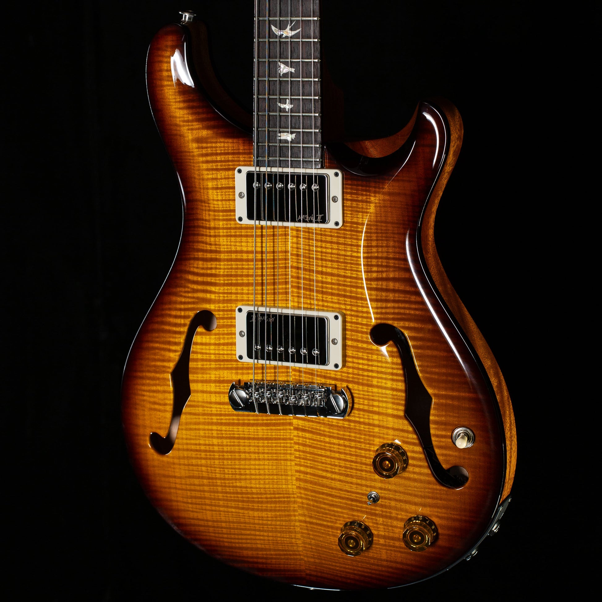 PRS Hollowbody II Piezo Sprayer's Choice "Custom Tobacco Burst" (021)