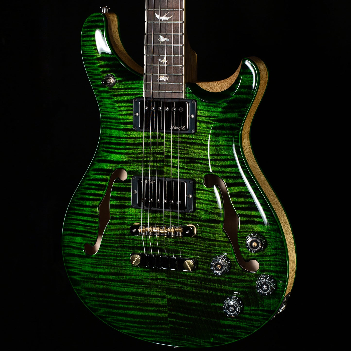 PRS Wood Library Willcutt Exclusive McCarty 594 Hollowbody II Jade Smokeburst 10 Top (138)