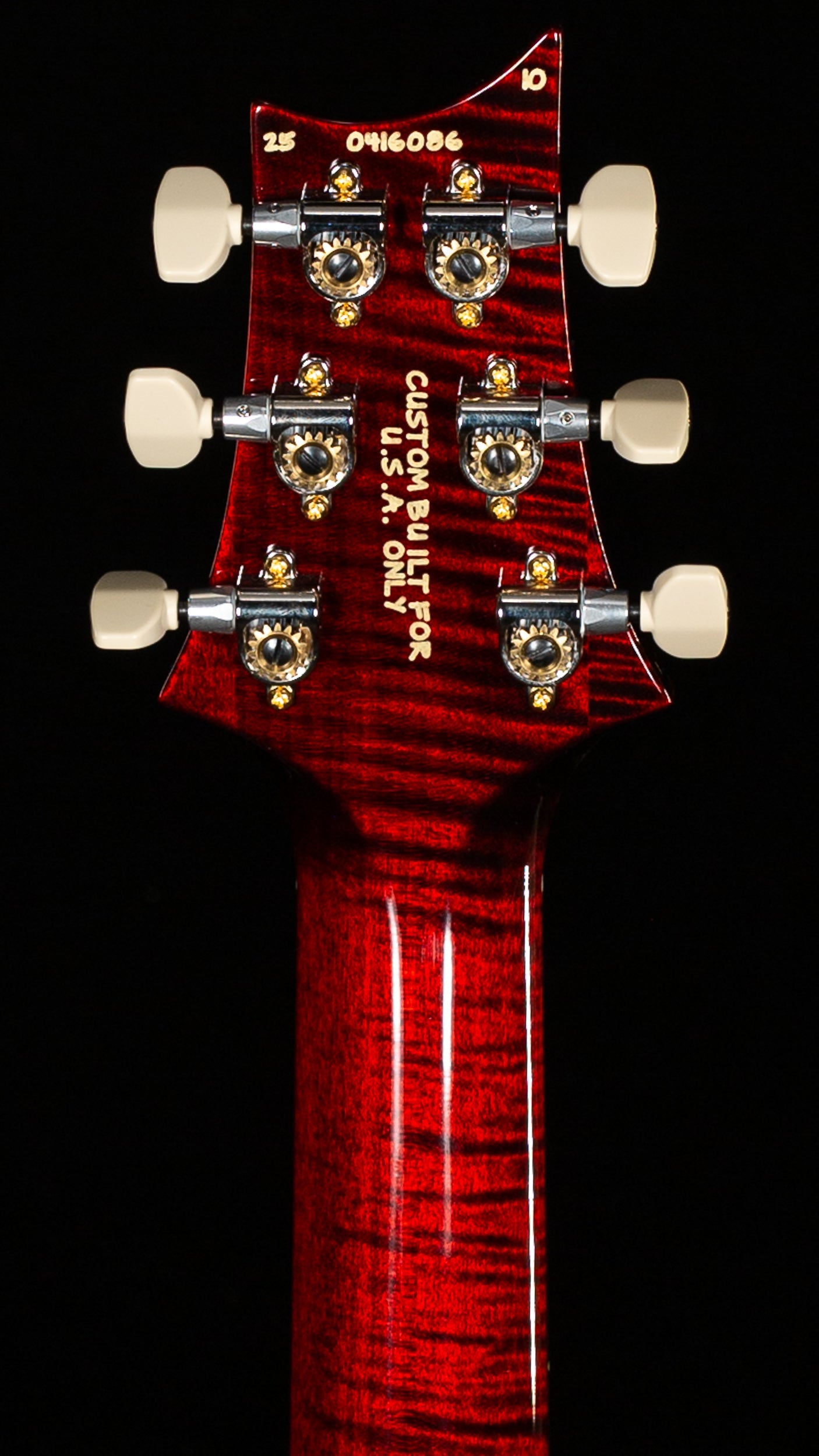 PRS Wood Library Willcutt Exclusive Hollowbody II Piezo Red Tiger Stained Neck 10 Top (086)
