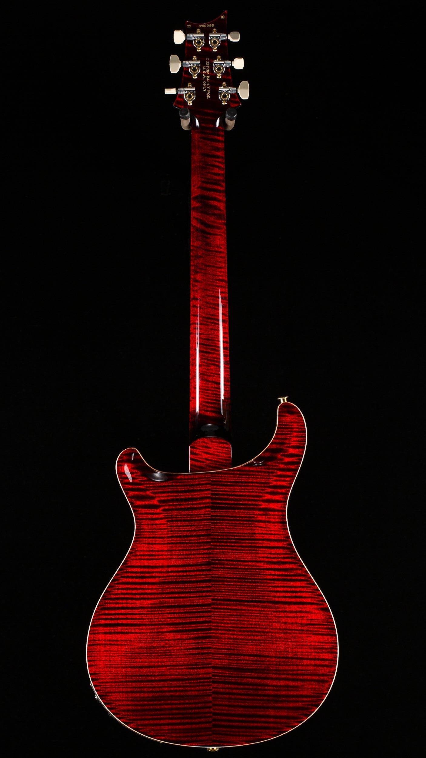 PRS Wood Library Willcutt Exclusive Hollowbody II Piezo Red Tiger Stained Neck 10 Top (088)