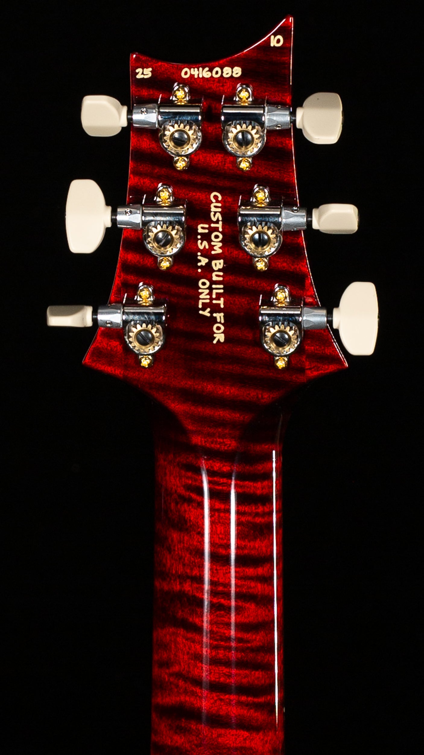PRS Wood Library Willcutt Exclusive Hollowbody II Piezo Red Tiger Stained Neck 10 Top (088)