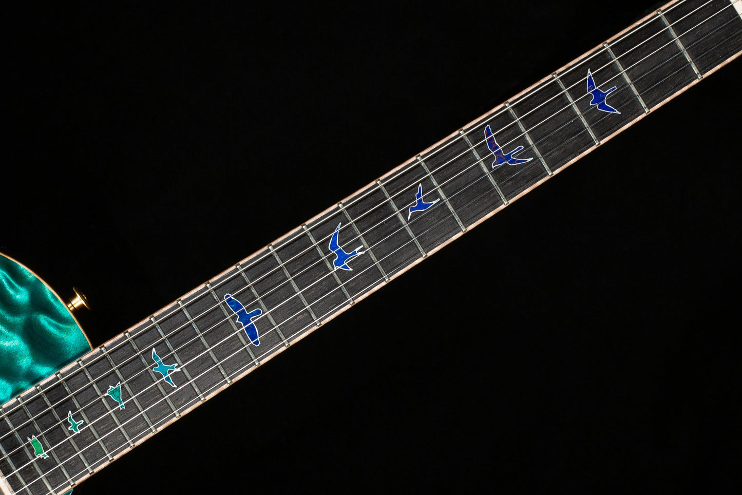 PRS Private Stock 11094 McCarty 594 Singlecut Semi-Hollow Bahamian Blue Burst (413)