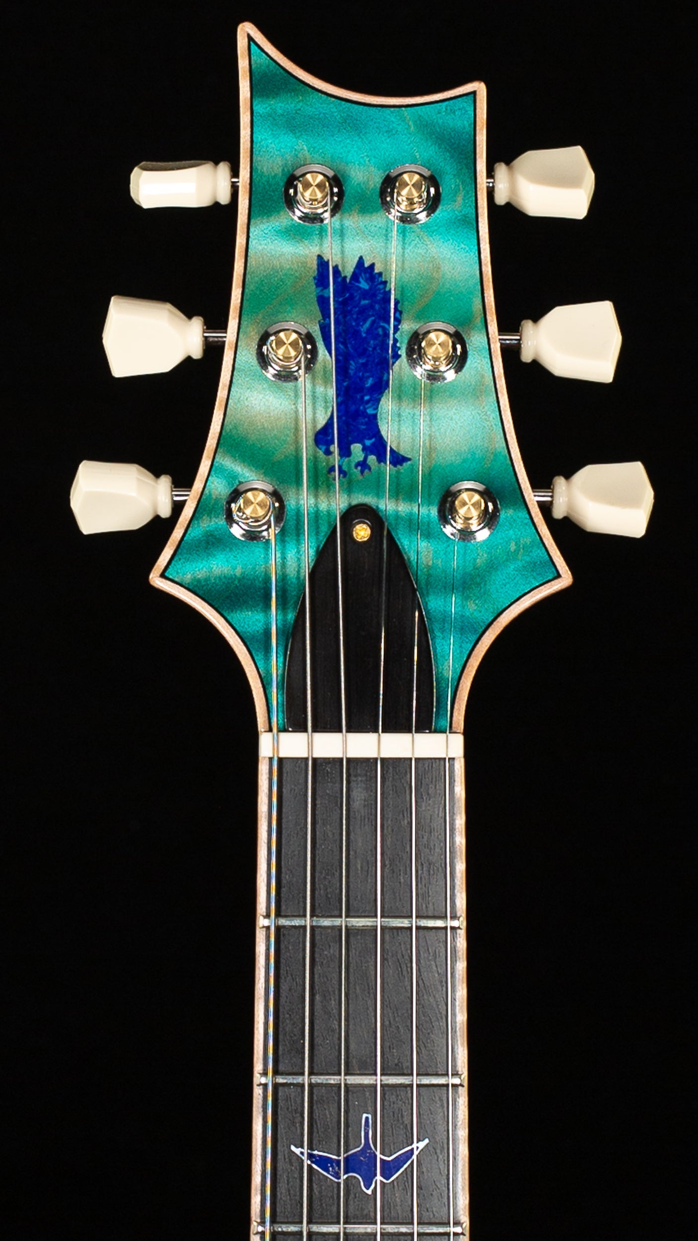 PRS Private Stock 11094 McCarty 594 Singlecut Semi-Hollow Bahamian Blue Burst (413)