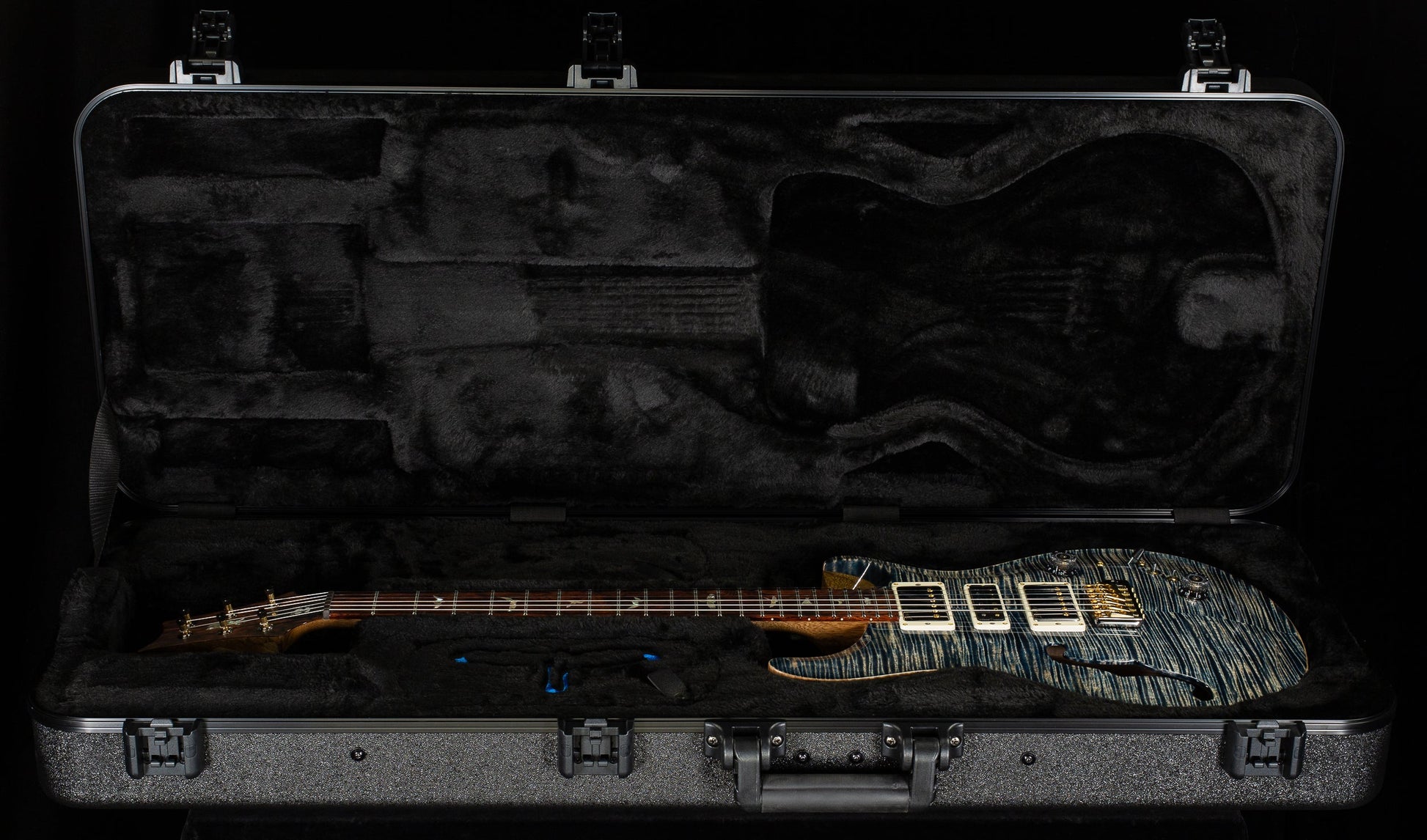 PRS 40th Anniversary Special Semi-Hollow Faded Whale Blue Artist Top (069)