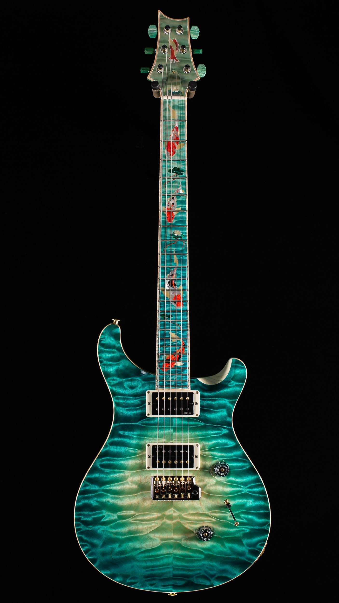 PRS Private Stock 12259 Custom 24 Bahamian Blue Glow Koi Fish (652)