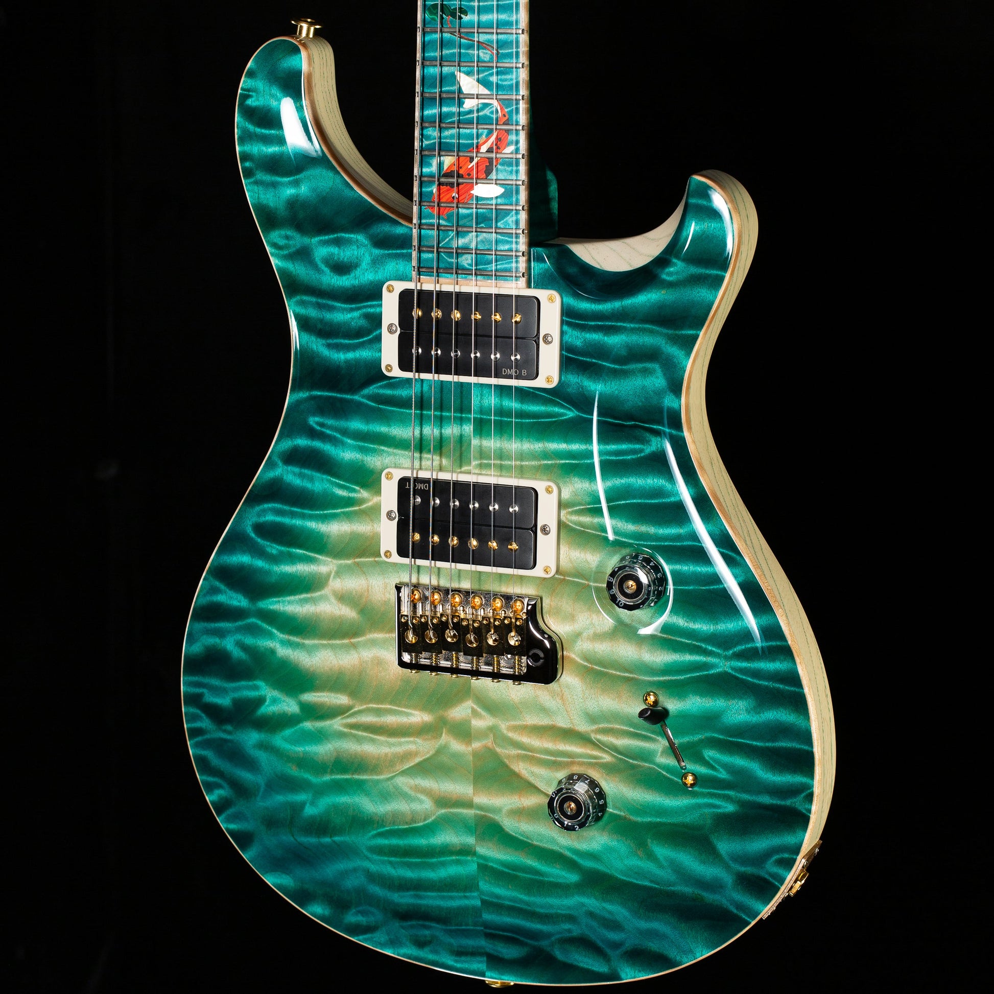 PRS Private Stock 12259 Custom 24 Bahamian Blue Glow Koi Fish (652)