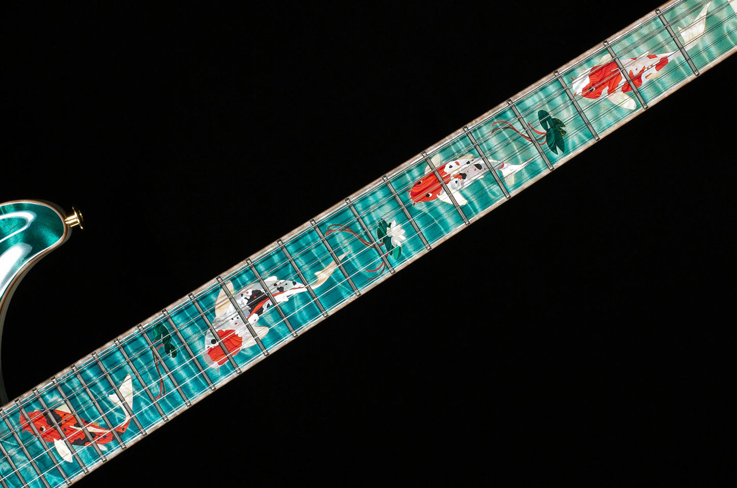 PRS Private Stock 12259 Custom 24 Bahamian Blue Glow Koi Fish (652)