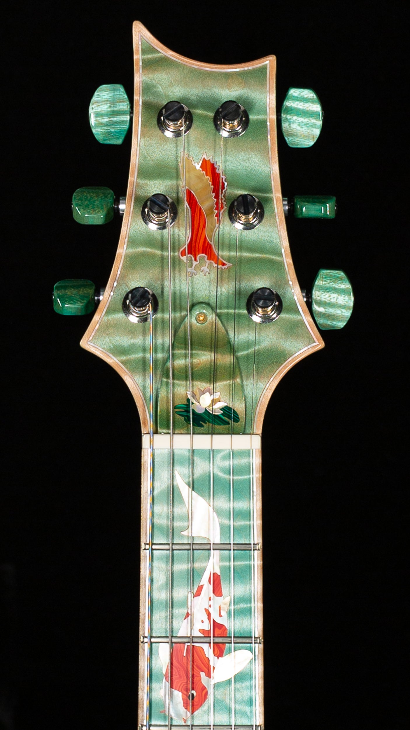 PRS Private Stock 12259 Custom 24 Bahamian Blue Glow Koi Fish (652)