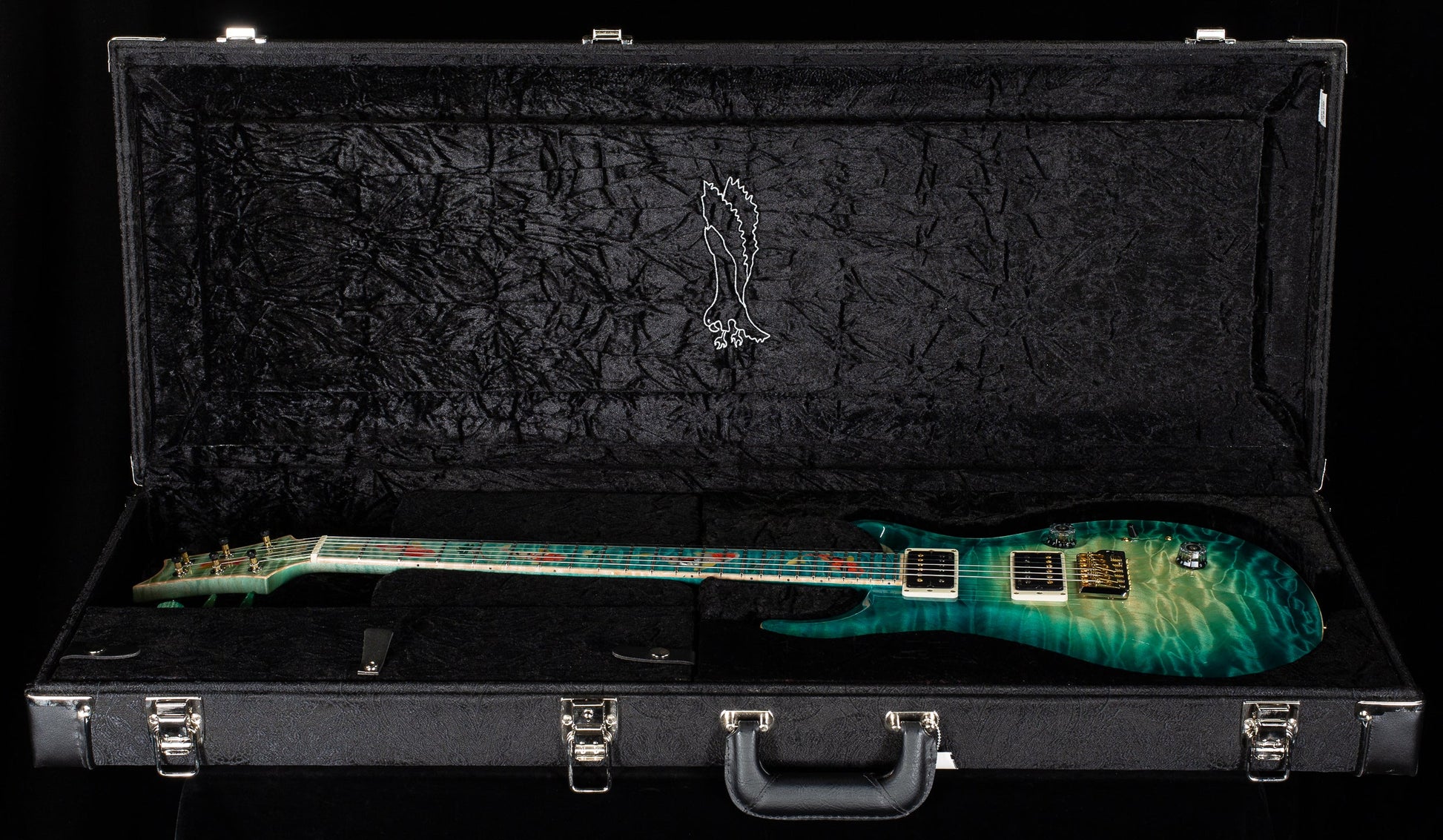 PRS Private Stock 12259 Custom 24 Bahamian Blue Glow Koi Fish (652)
