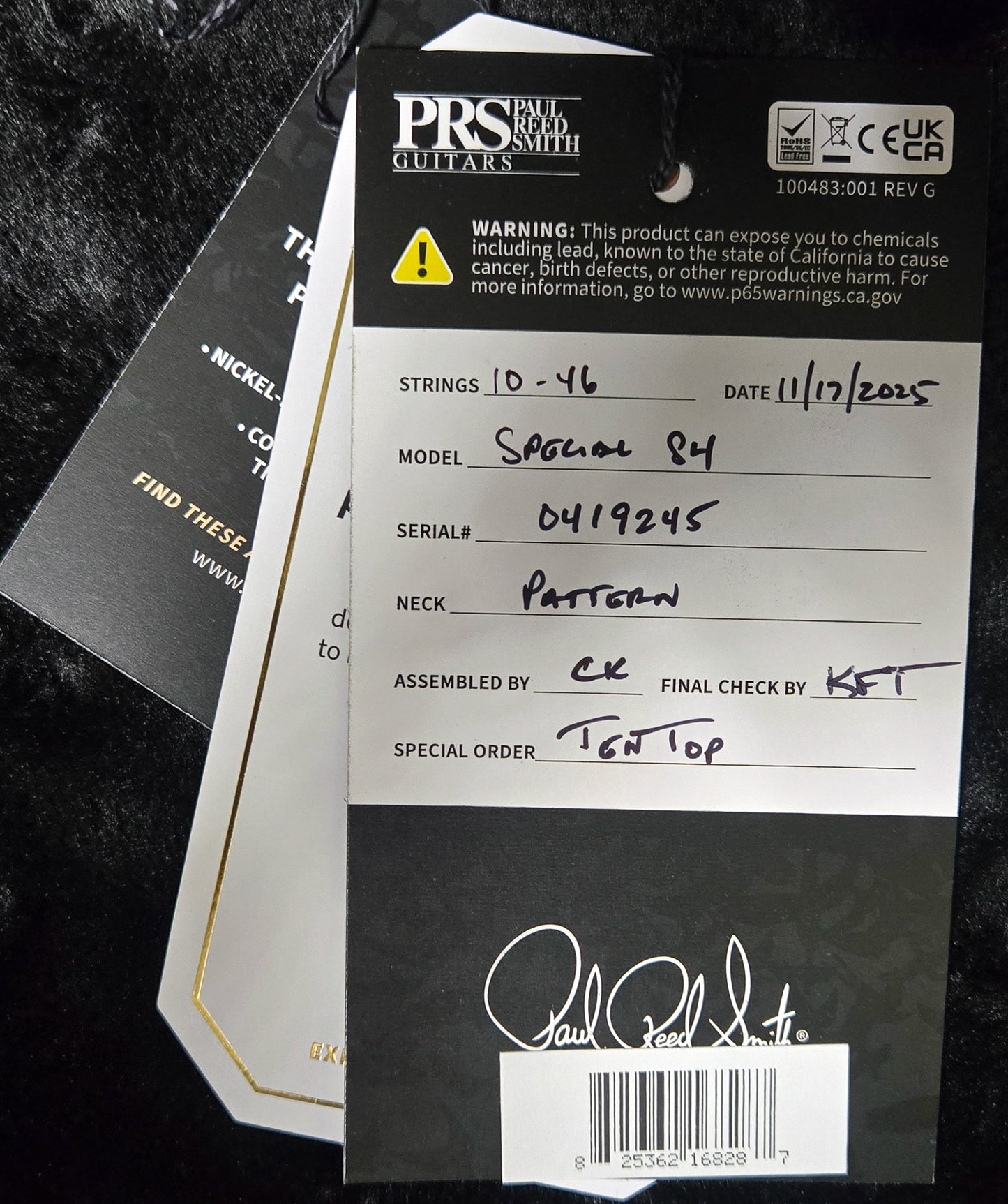 PRS Special Semi-Hollow Faded Whale Blue 10 Top (245)