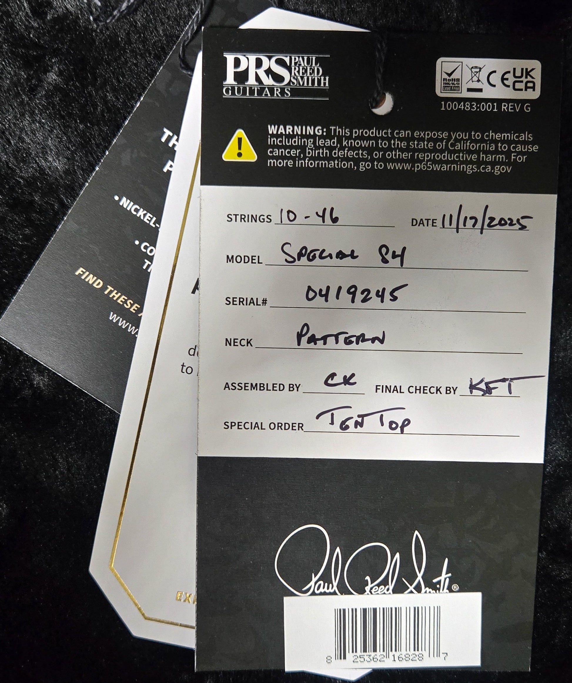 PRS Special Semi-Hollow Faded Whale Blue 10 Top (245)