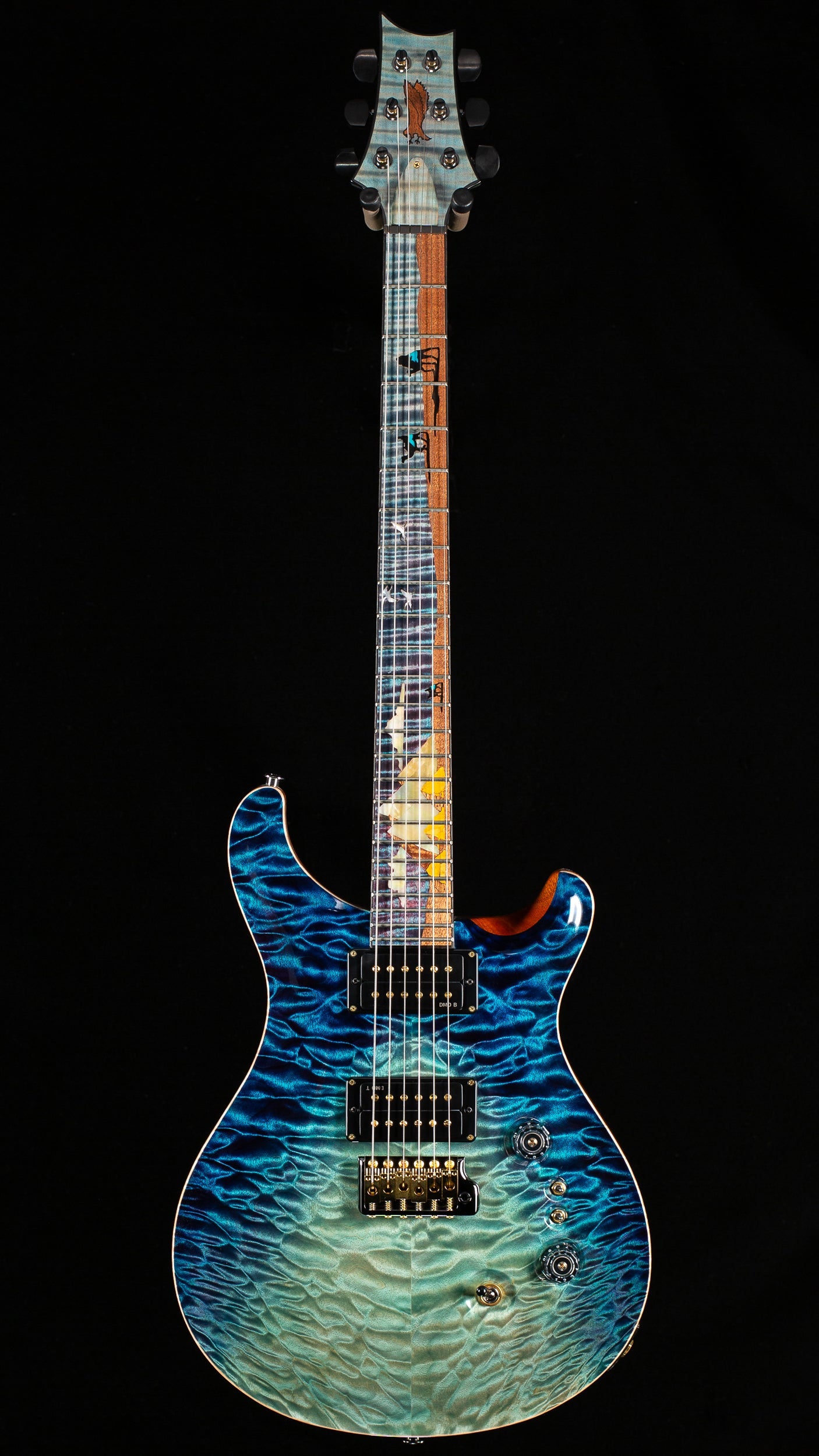 PRS Private Stock 12266 Custom 24 Aqua Violet Dragon's Breath Pyramid Inlay (659)