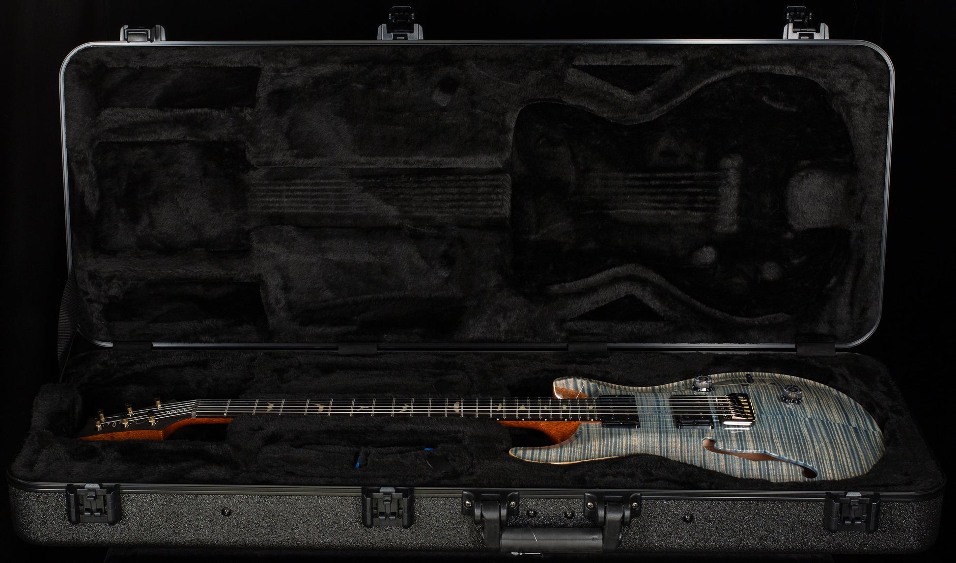 PRS Custom 24 Semi-Hollow Limited Edition Faded Indigo Artist top (441)