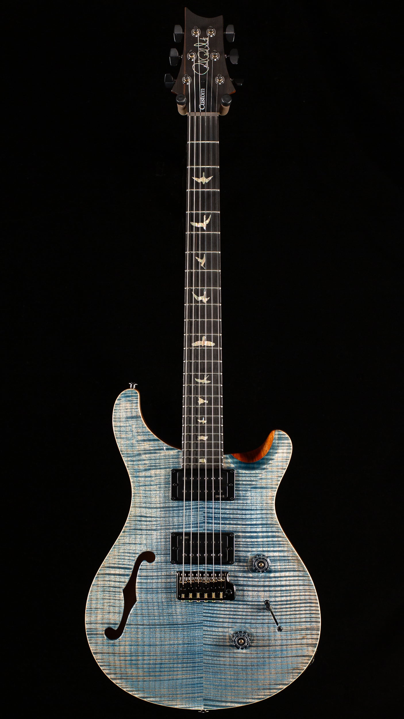 PRS Custom 24 Semi-Hollow Limited Edition Faded Indigo Artist top (592)
