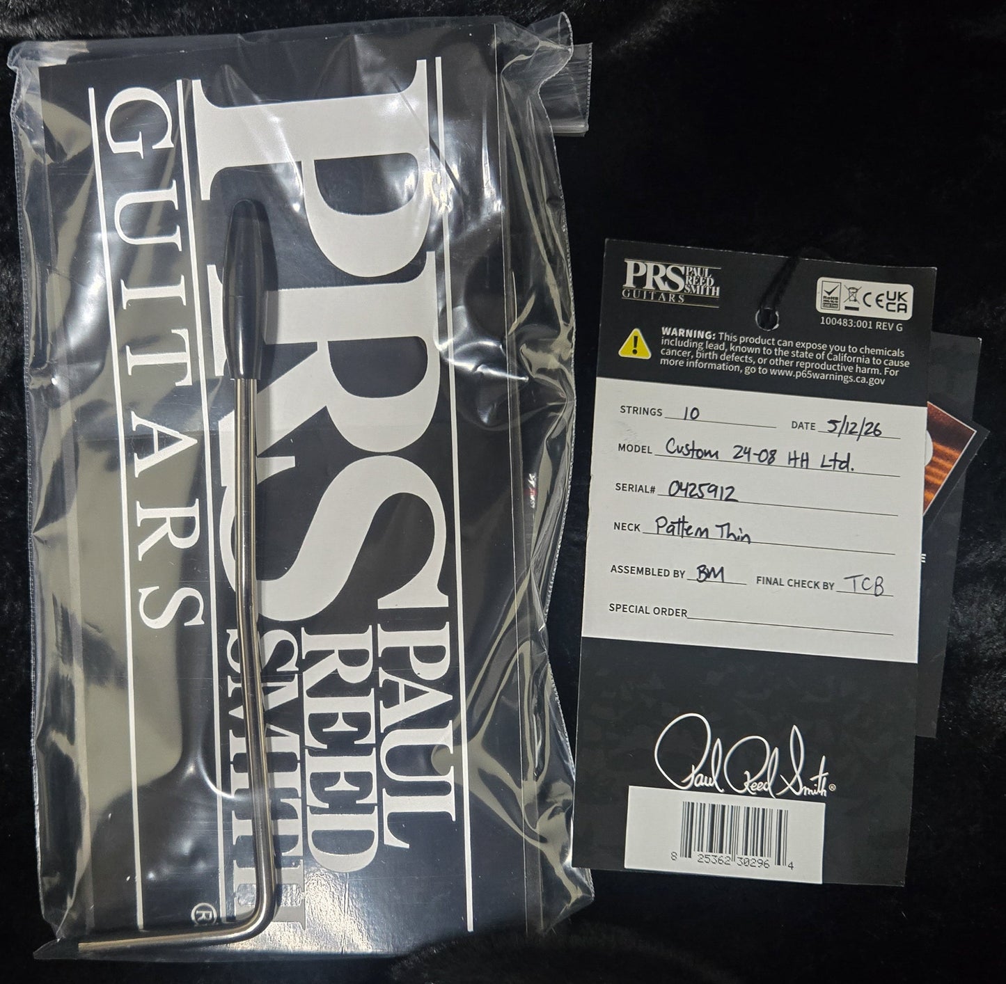 PRS Custom 24-08 Limited Edition Private Stock Color Indigo 10 Top (912)