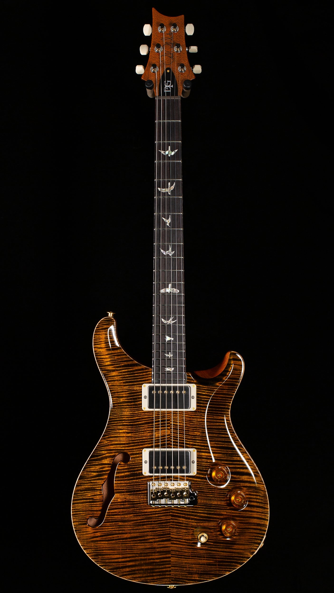 PRS  DGT Semi-Hollow Private Stock Color Tiger Eye 10 Top (071)