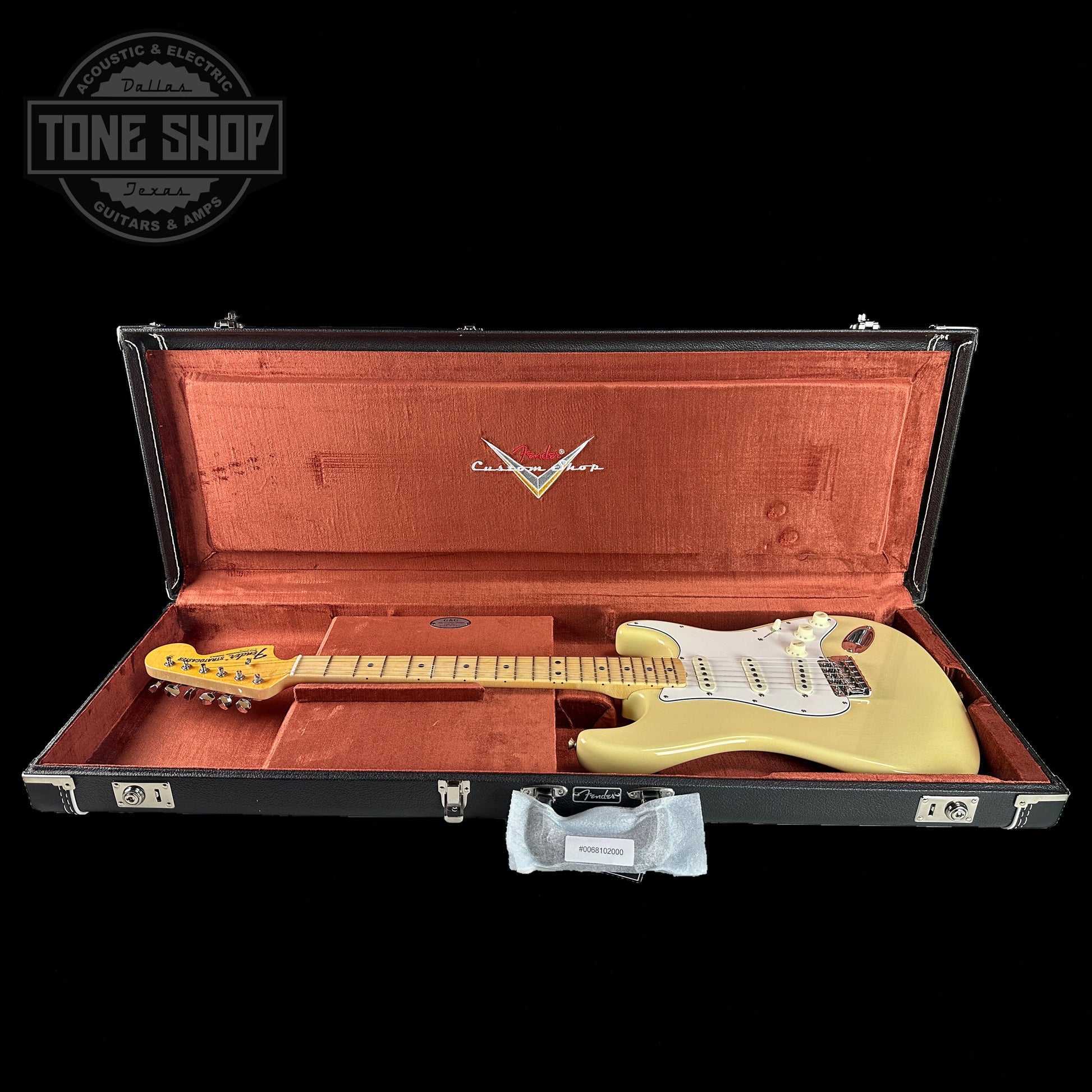 Fender Custom Shop 1968 Stratocaster DLX Closet Classic Maple Neck Aged Vintage White w/case CZ578539
