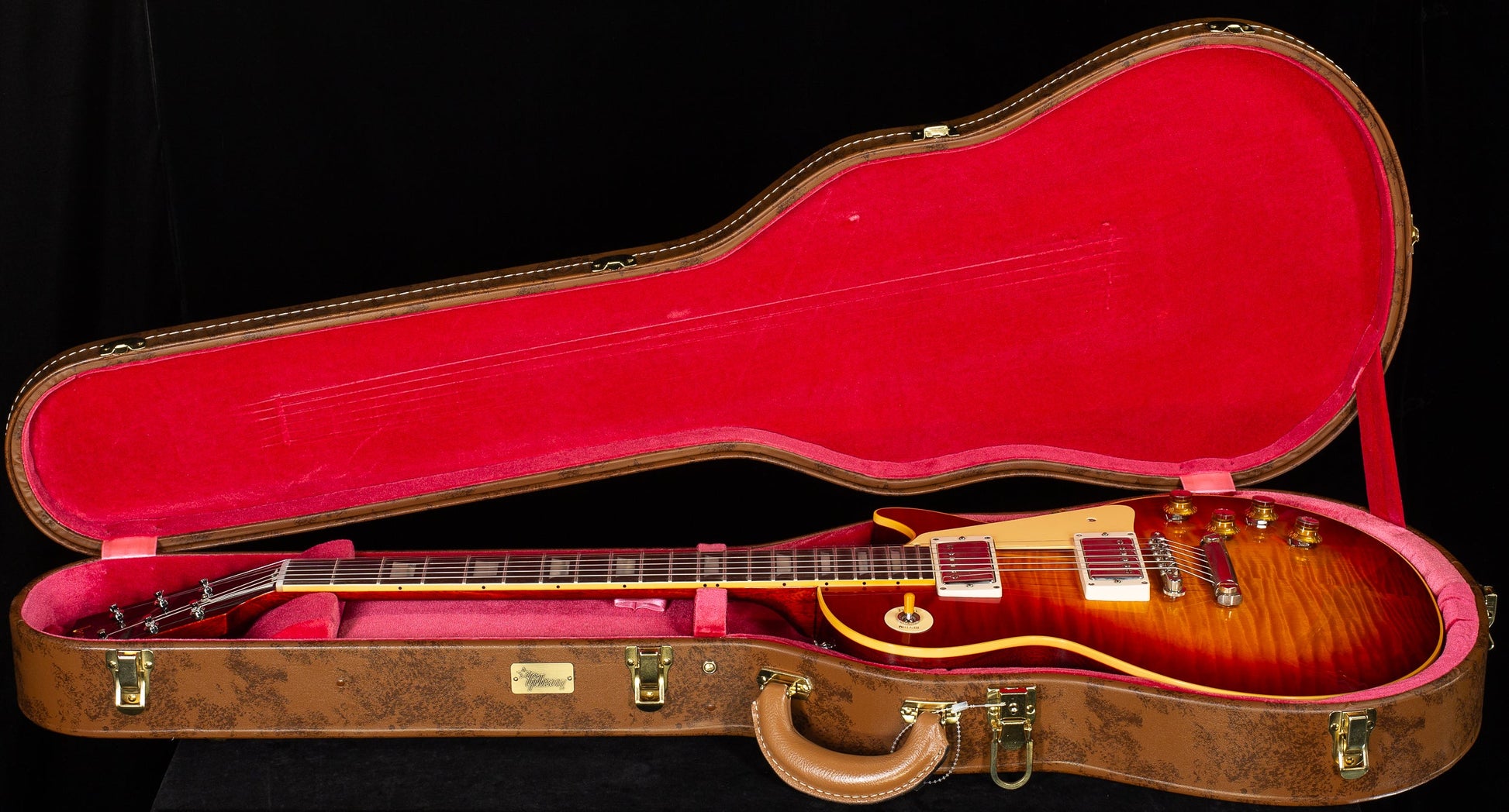Gibson Custom Shop Willcutt Cavern Collection 1960 Les Paul V2 VOS Factory Burst Chambered (128)