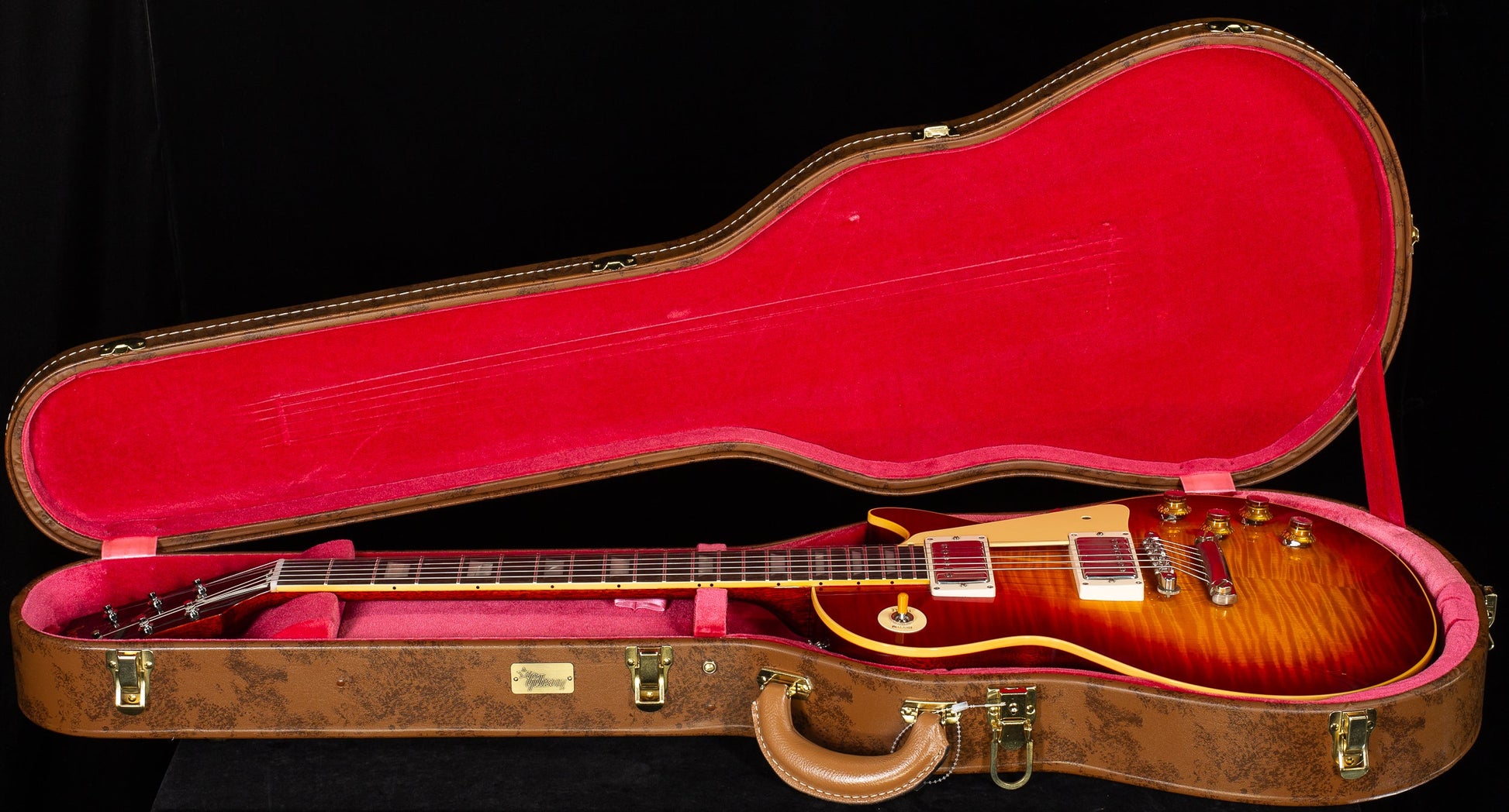 Gibson Custom Shop Willcutt Cavern Collection 1960 Les Paul V2 VOS Factory Burst Chambered (135)