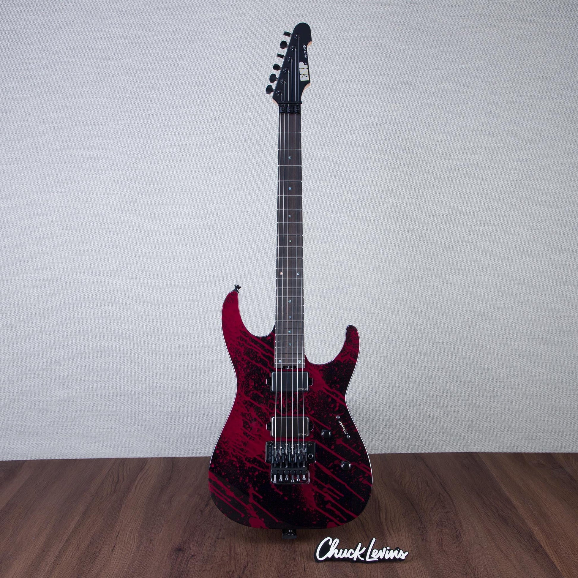 ESP USA M-II FR Electric Guitar - Blood Splatter - #US25150