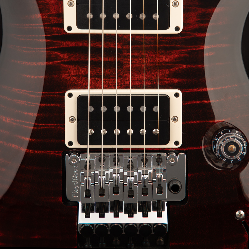 PRS Custom 24 Floyd Electric Guitar - Fire Red Burst