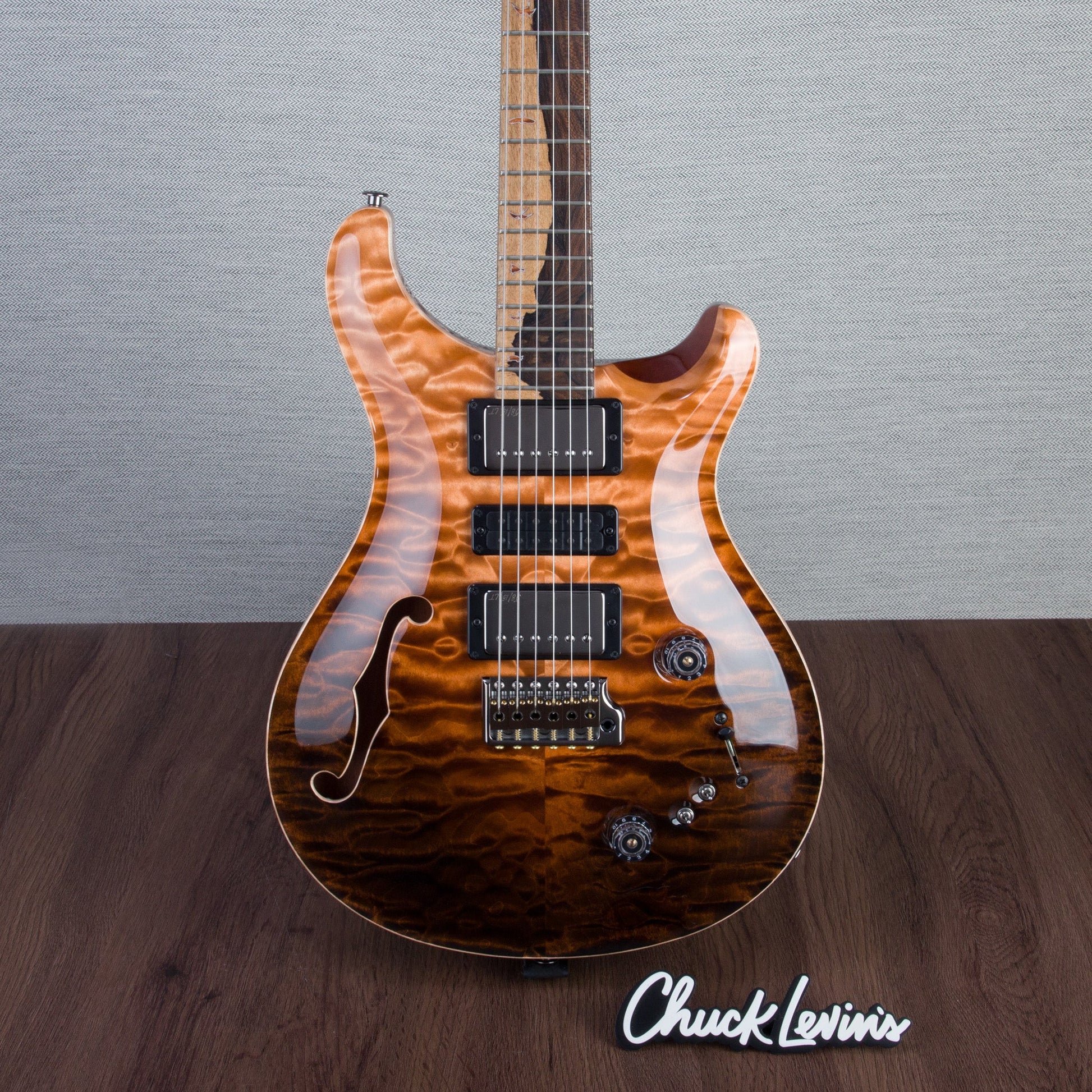 PRS Private Stock Special Sem-Hollow Electric Guitar - Amaretto Reverse Dragons Breath - #240383000 - 2024