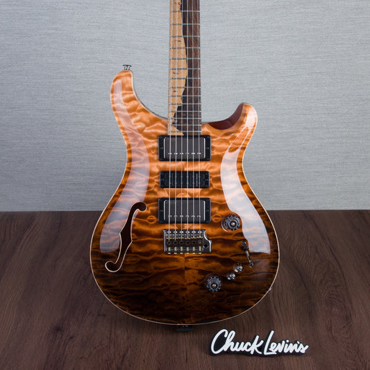 PRS Private Stock Special Sem-Hollow Electric Guitar - Amaretto Reverse Dragons Breath - #240383000 - 2024